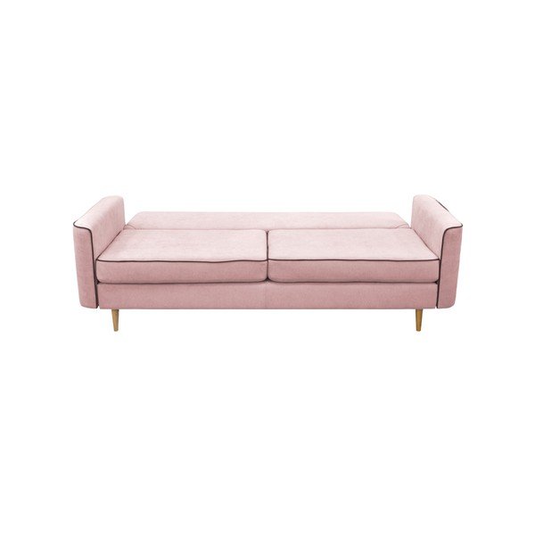 Canapea extensibilă cu 3 locuri Mazzini Sofas Ivy, roz-image-4