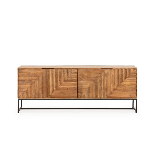 Comodă în culoare naturală din lemn de mango 210x80x40 cm Nereida – MOME-image-3