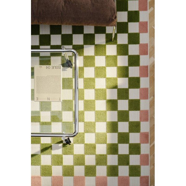 Covor pentru exterior și interior verde/roz 200x290 cm Enja – Jotex-image-1