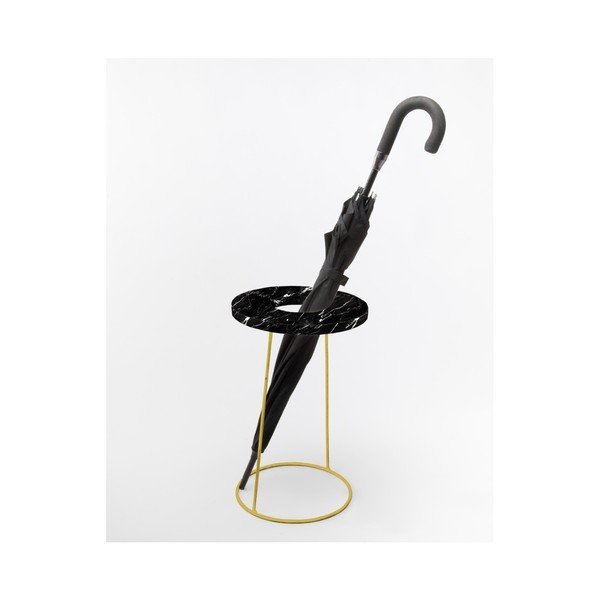 Suport pentru umbrelă/ghiveci flori Velvet Atelier, negru-image-1