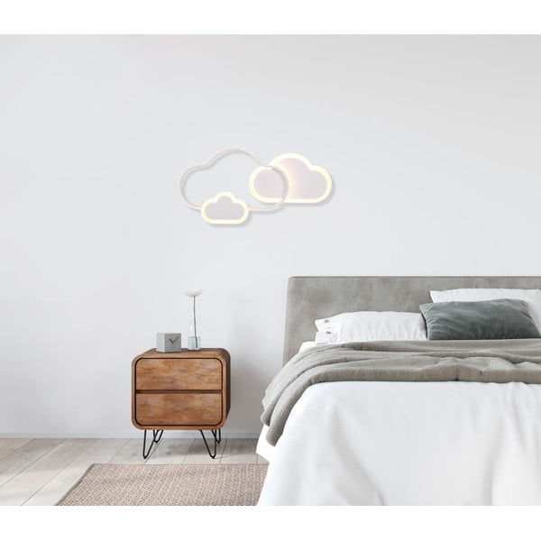 Corp de iluminat pentru copii alb 52x25 cm Cloudy – Reality-image-1