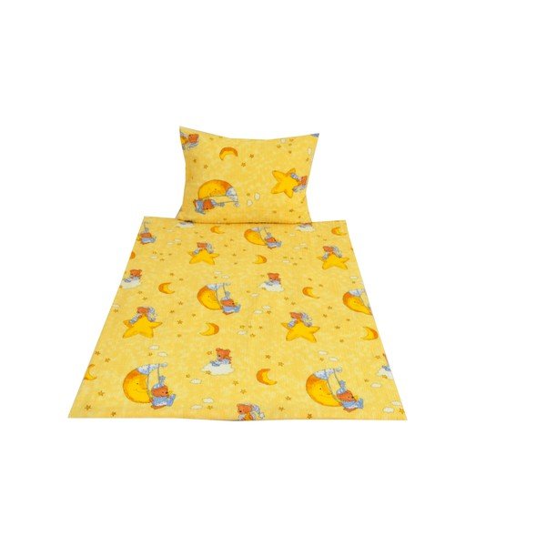 Lenjerie de pat pentru copii din crep  90x135 cm Moon 