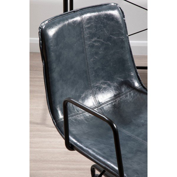 Scaun de birou gri închis din imitație de piele Branson – Premier Housewares-image-4