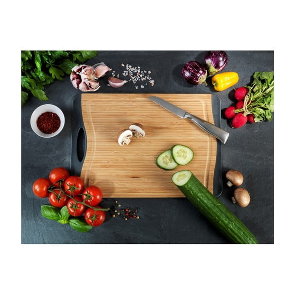 Tocător antiderapant din lemn de bambus Wenko, 33 x 23 cm-image-3