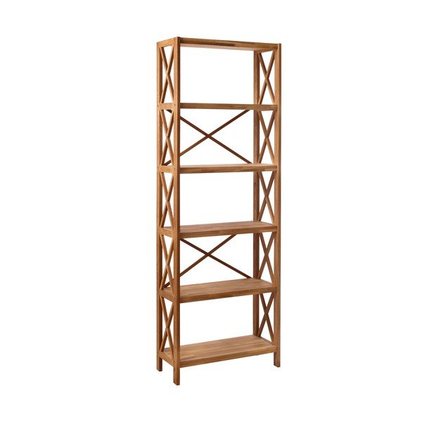 Etajeră în culoare naturală din lemn de stejar 70x198 cm X-Shelf – Unique Furniture-image-2