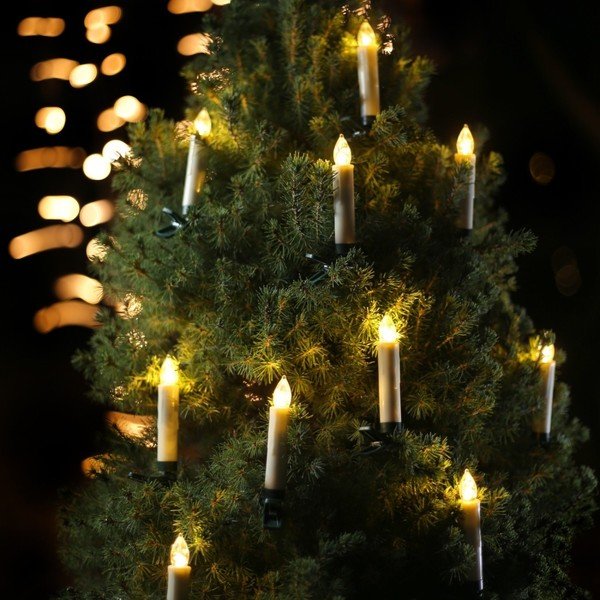 Set 30 lumânări luminoase pentru brad DecoKing Blinx-image-2