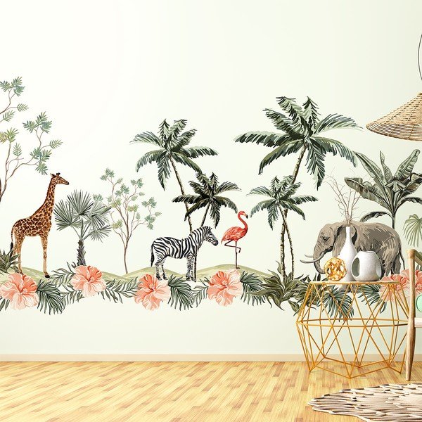 Autocolante decorative pentru perete Ambiance African-image-2