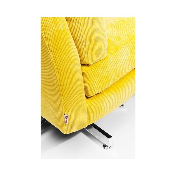 Fotoliu pe roți Kare Design Cinema, galben-image-4