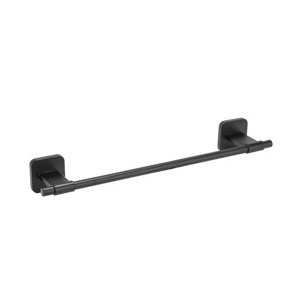 Suport pentru prosoape negru mat autoadeziv cu Turbo-Loc din oțel inoxidabil Porto – Wenko