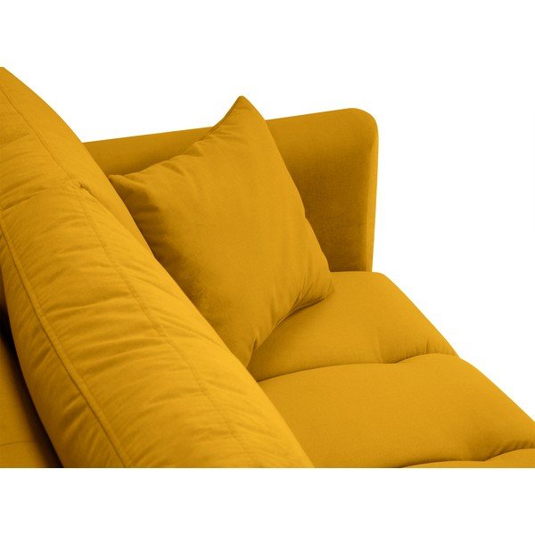 Canapea cu tapițerie de catifea Interieurs 86 Octave, galben-image-4