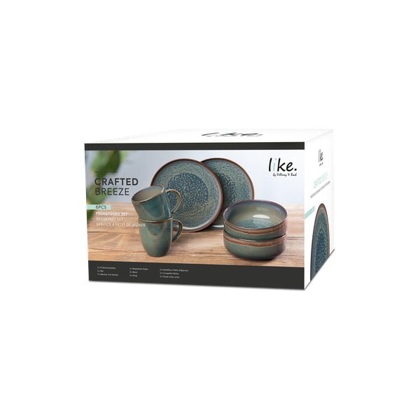 Serviciu de masă 6 buc. din porțelan Crafted Breeze – like | Villeroy & Boch-image-1