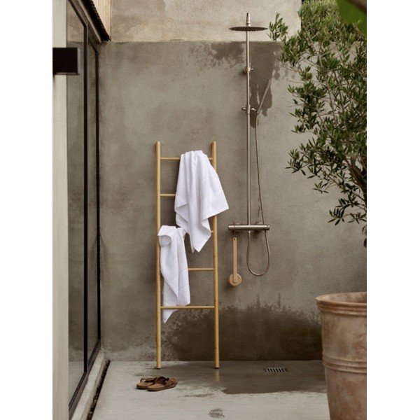 Prosop alb din bumbac din frotir 70x140 cm Sauna – Zone-image-1