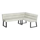 Bancă crem din metal/capitonată Stafford – Støraa