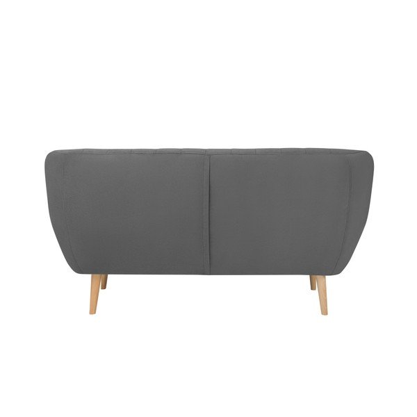 Canapea cu tapițerie din catifea Mazzini Sofas Sardaigne, 158 cm, gri-image-4