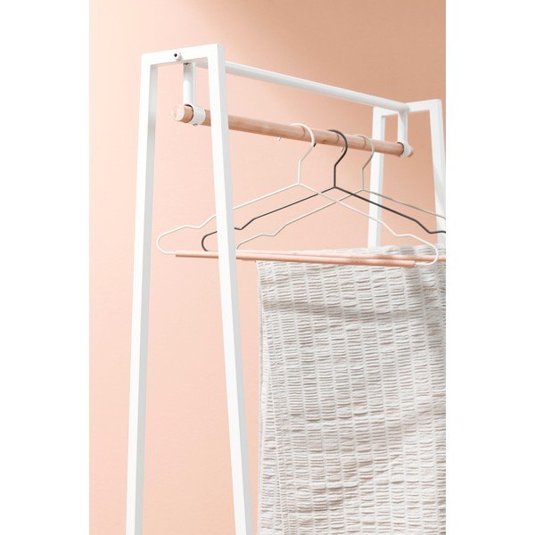 Suport pentru haine alb/în culoare naturală din oțel 63x180x34 cm Haldor – Yes Everyday-image-4