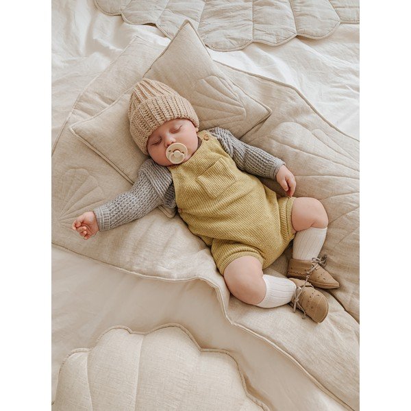 Set de pătuț din bumbac și in bej Sand - Moi Mili-image-4