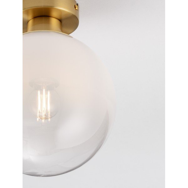 Plafonieră albă/aurie din sticlă Vita – Nova Luce-image-1