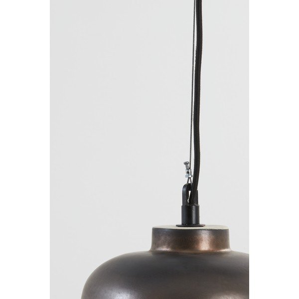 Lustră în culoarea bronzului cu abajur din ceramică ø 22,5 cm Dena – Light & Living-image-4