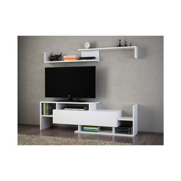Set mobilier TV alb  154x42 cm Dream - Kalune Design-image-4
