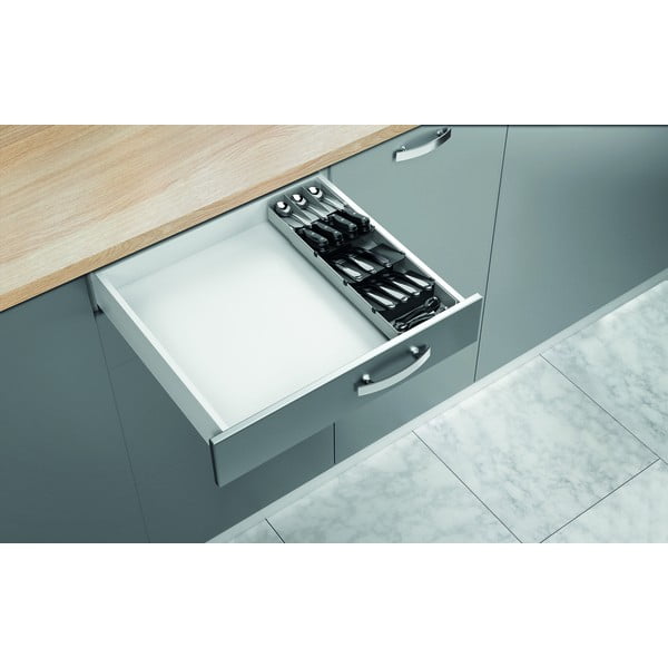 Organizator de tacâmuri gri din plastic 15 x 49 cm – Metaltex-image-3