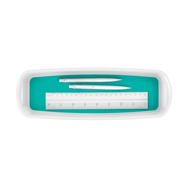 Organizator de birou din plastic alb-turcoaz MyBox - Leitz-image-2