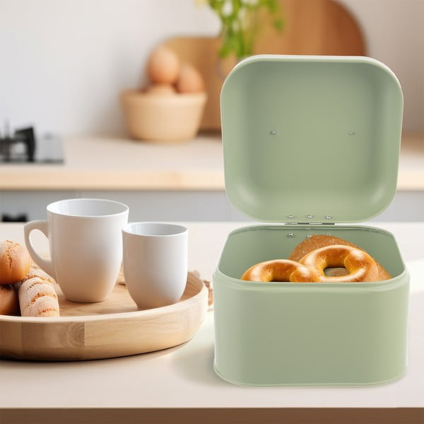 Cutie de pâine din metal Greenish – Orion-image-1