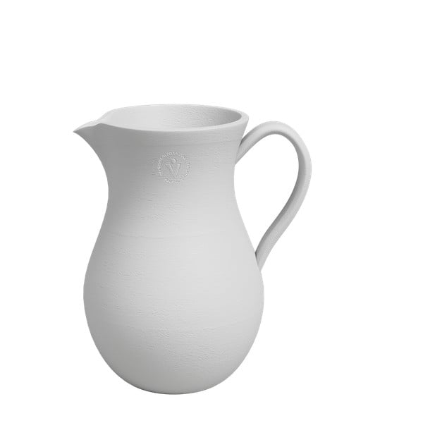 Vază albă din ceramică lucrată manual (înălțime 30 cm) Harmonia – Artevasi