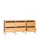Comodă în culoare naturală cu aspect de lemn de stejar 150x65x40 cm Forma – Hübsch