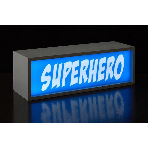 Decorațiune luminoasă albastră cu baterii Superhero – Premier Housewares-image-1