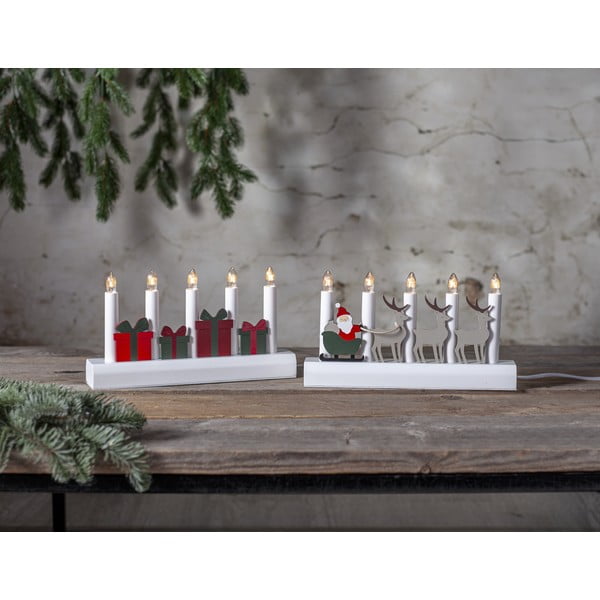 Decorațiune luminoasă de Crăciun roșie-albă cu alimentare la priză Julia – Star Trading-image-2