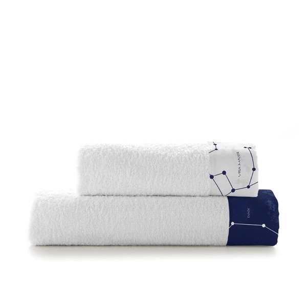 Set 2 prosoape din bumbac Blanc Cosmos-image-2