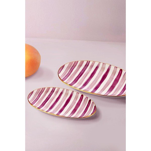 Farfurii 2 buc. din ceramică – Hermia-image-1