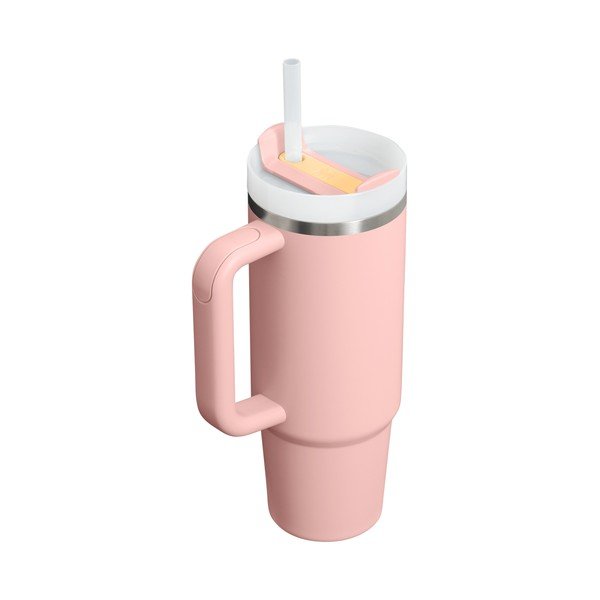 Termos piersică cu pai din oțel inoxidabil 890 ml Quencher H2.O FlowState™ Tumbler Peach Rose – Stanley-image-2