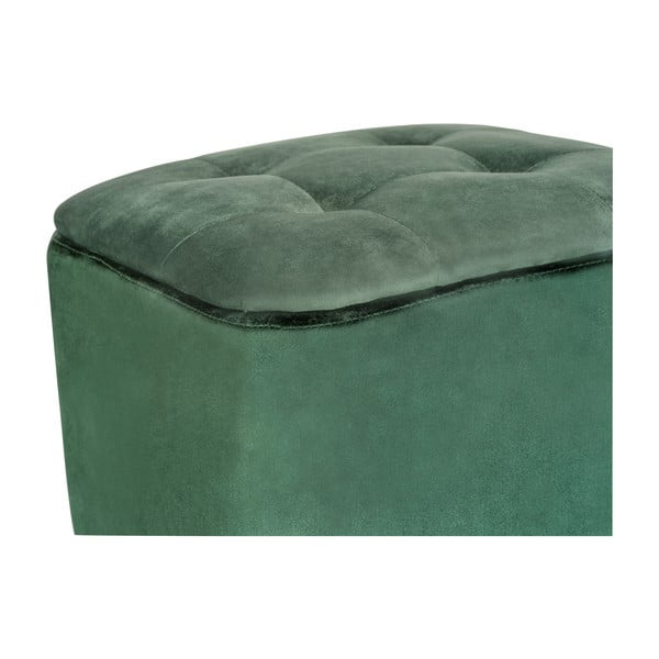 Taburet verde cu tapițerie din catifea – Wenko-image-1