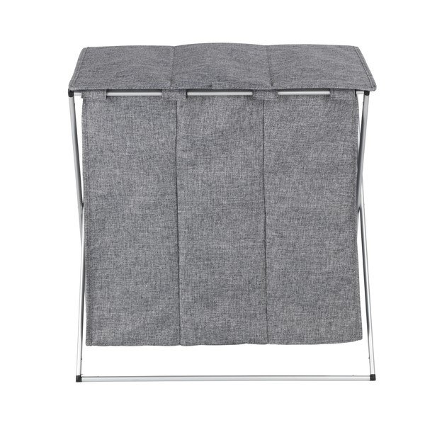 Coș pentru rufe cu 3 compartimente Wenko Trio, gri, 118 l-image-3