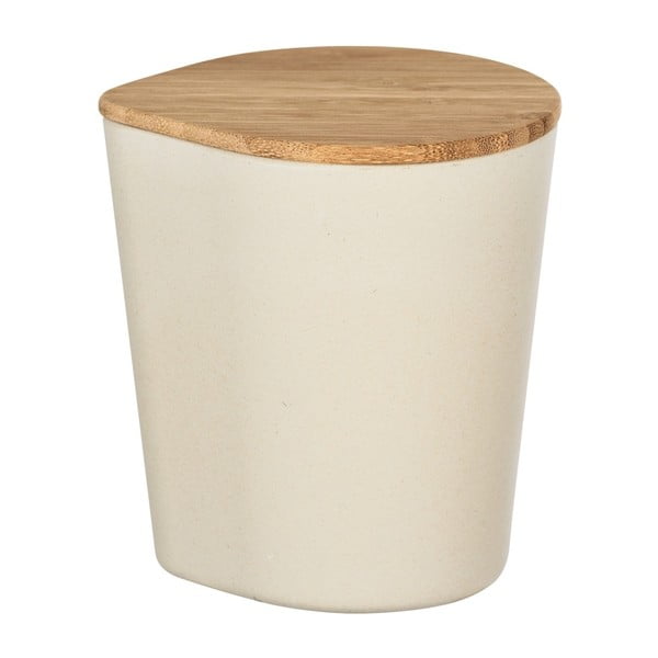 Cutie depozitare cu capac din bambus Wenko Derry, 750 ml, bej-image-1