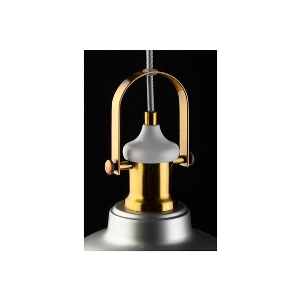 Lustră argintie cu abajur din metal ø 22 cm Zenit – GTV-image-2