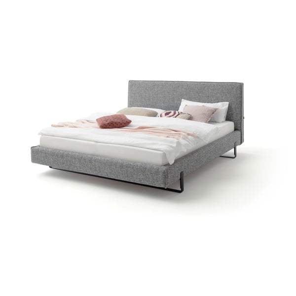 Pat matrimonial gri tapițat fără somieră 180x200 cm La Gomera – Meise Möbel-image-4