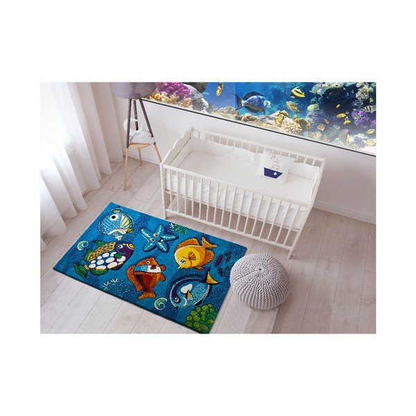 Covor pentru copii Universal Underwater, 120 x 170 cm, albastru-image-1