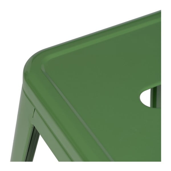 Set de scaune de bar verde 2 buc. din metal (înălțime șezut 61 cm) – Ixia-image-4