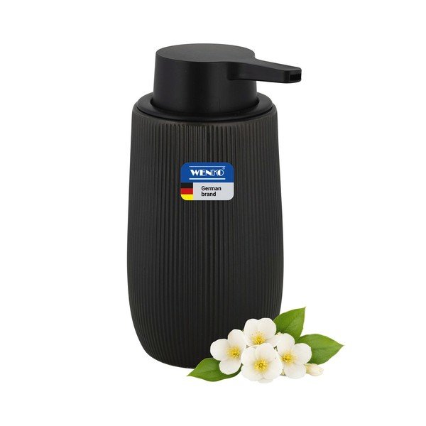 Dozator de săpun lichid negru din plastic 400 ml Fablo – Wenko-image-3