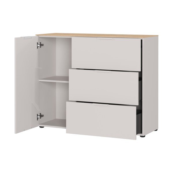 Dulap crem cu aspect mat 109x98x40 cm Savoca – Germania-image-4