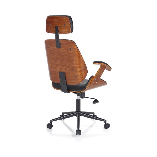 Scaun de birou negru din imitație de piele Visby – Tomasucci-image-4