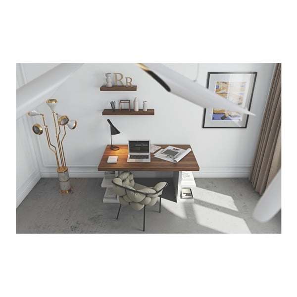 Raft din furnir de nuc TemaHome Balda, lungime 90 cm-image-3