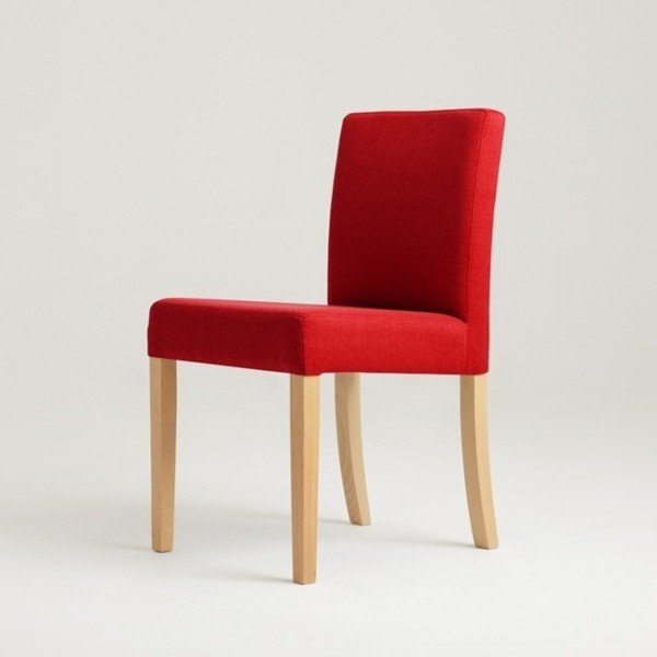 Scaun cu picioare de culoare naturală, Custom Form Wilton, roșu-image-1