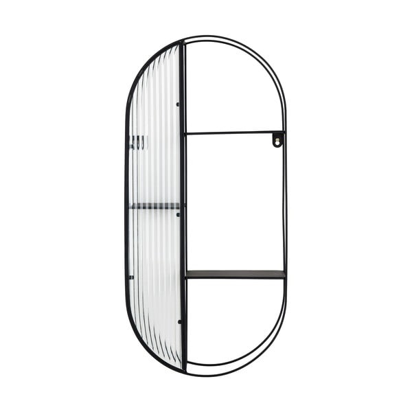 Raft negru etajat din metal 32 cm Newcastle – House Nordic