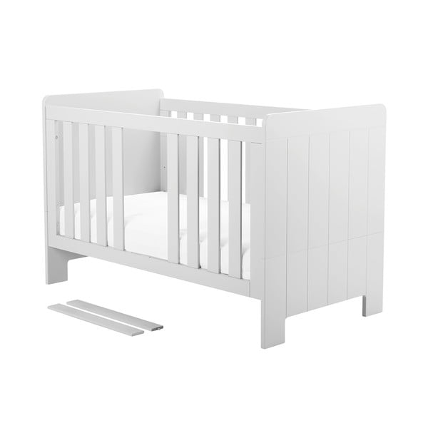 Pat pentru copii, variabil, Pinio Calmo, 140 x 70 cm, alb-image-3