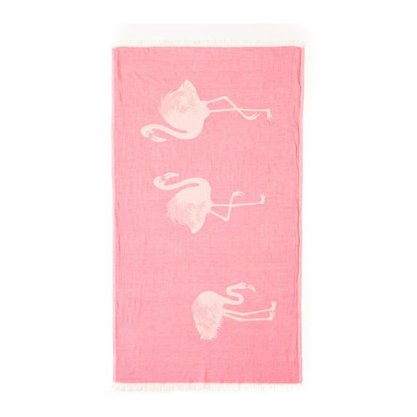 Prosop hammam Begonville Premium Flamingo, 175 x 90 cm, roz