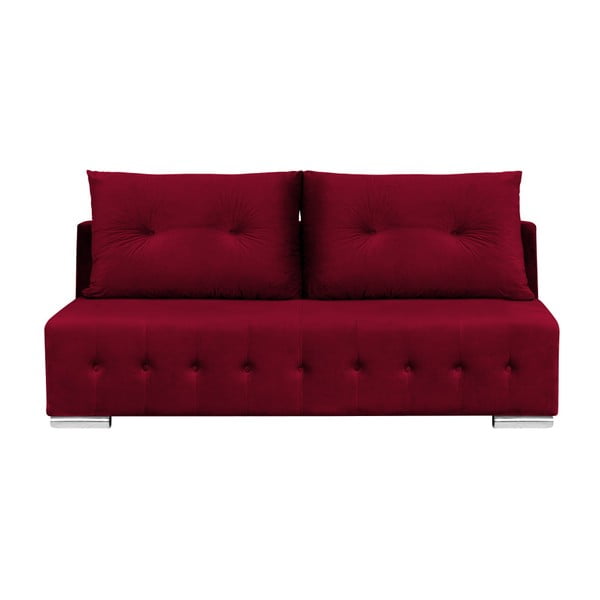 Canapea extensibilă cu spațiu pentru depozitare Melart Robert, roșu închis, 195 cm