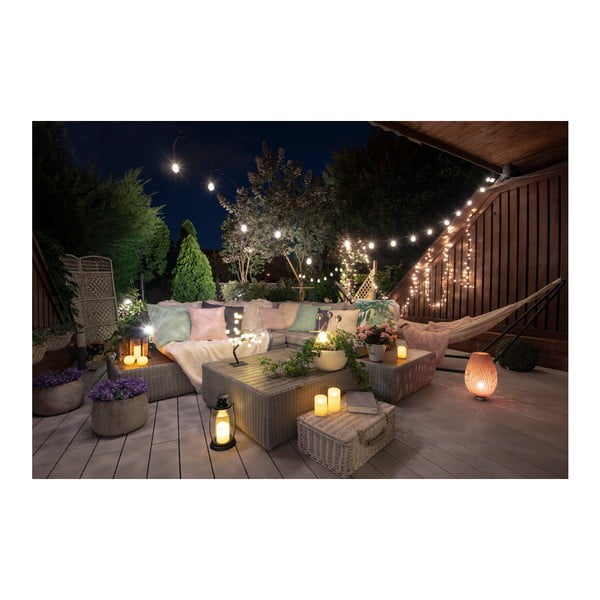 Ghirlandă luminoasă cu LED DecoKing Bulb, lungime 2,2 m, 10 beculețe, negru-image-4